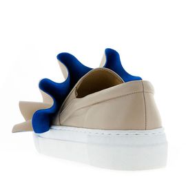 [KUHEE] Slip-on 8154K 3.5cm-Sneakers Ruffle Color Combination Cushion Tall Daily Handmade Shoes-Made in Korea